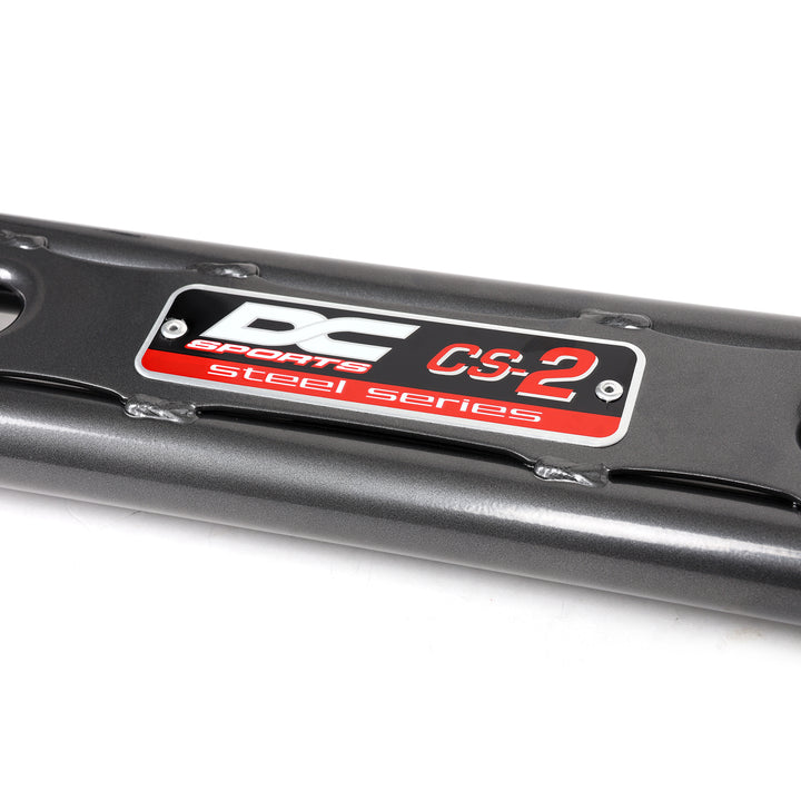 thumbnail interactive-video image 1 of JDM Sport Rear C-Pillar Strut Bar For Toyota Corolla 2003-2008 - Red Aluminum Brace 1 of 3