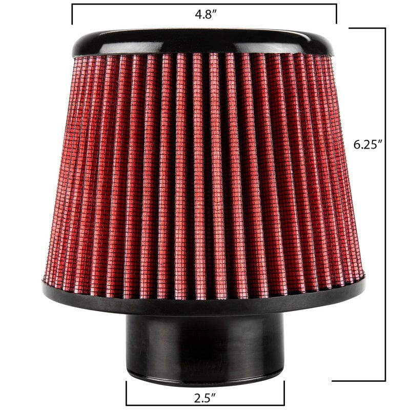 DC Sports Intake System DC Sports 2.5" Open Top Replacement Air Filter