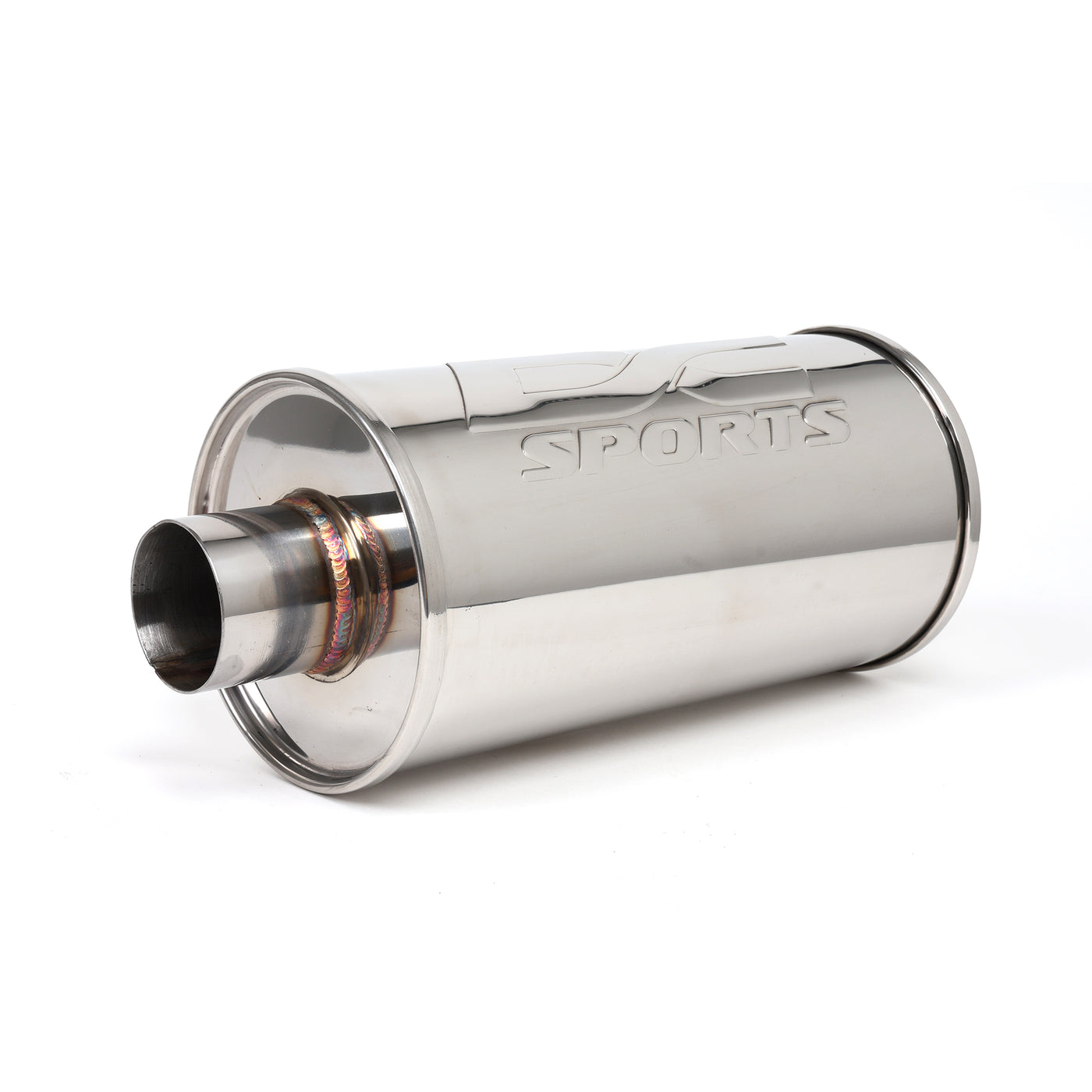 DC Sports Universal Round Muffler 2.5
