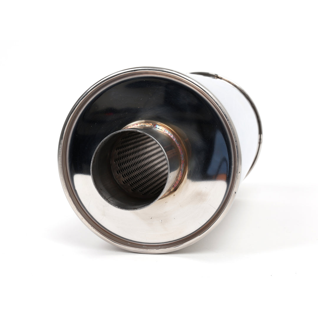 Vibrant Performance Large Diameter Bottle Style Resonator, 2.5 inlet/outlet x 18 long 17930 Vibrant Performance Large Diameter Bottle Style Resonator, 2.5 inlet/outlet x 18 long 17930