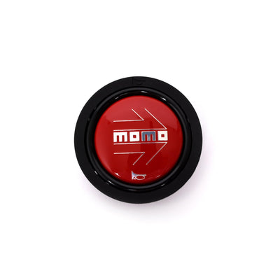 Momo Motorsports Steering Wheels Momo Montecarlo Leather Steering Wheel 320 mm - Black/Red Stitch/Black Spokes