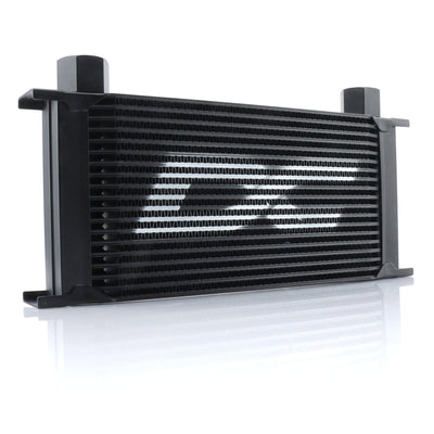 DC Sports Oil Cooler No Fittings DC SPORTS 19 ROW UNIVERSAL OIL COOLER; BLACK